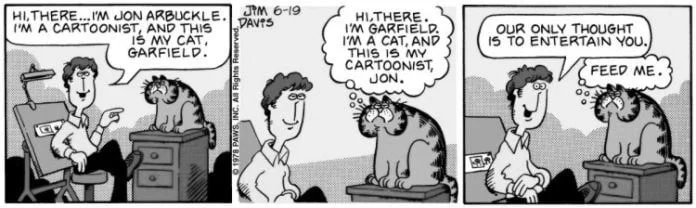 primera historieta de Garfield
