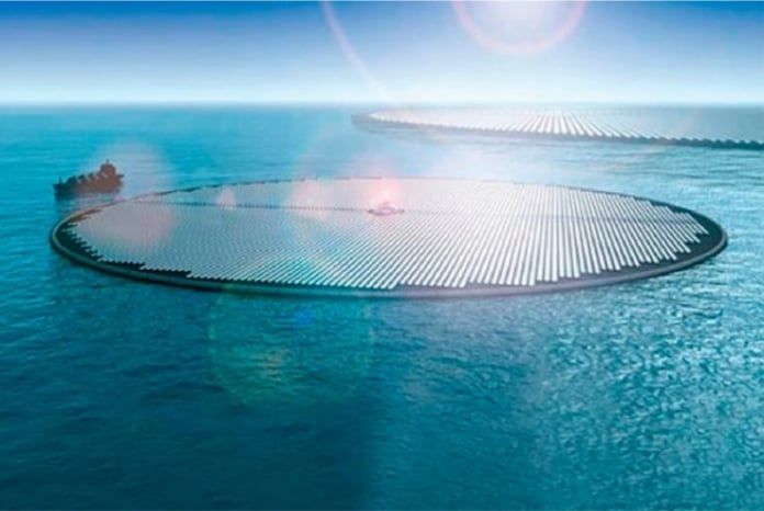 Islas flotantes que convierten CO2 en combustible