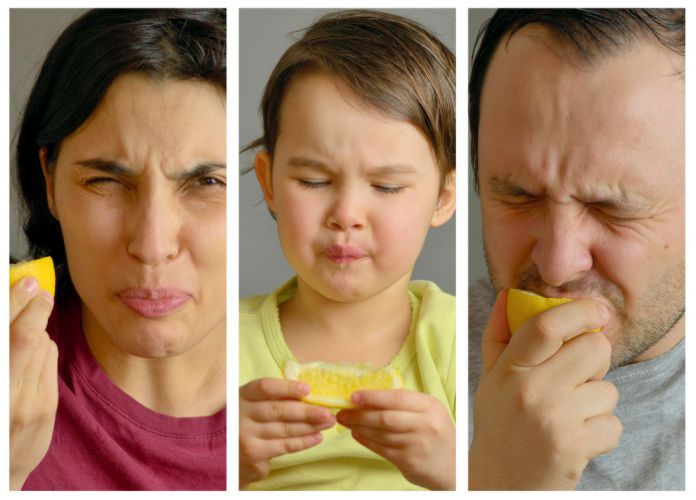 por qué las frutas como los limones nos hacen arrugar la cara