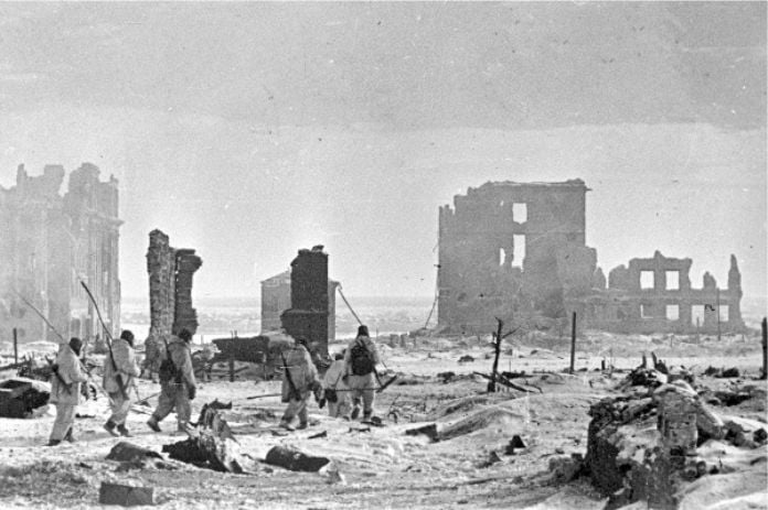 Centro de Stalingrado después de la liberación