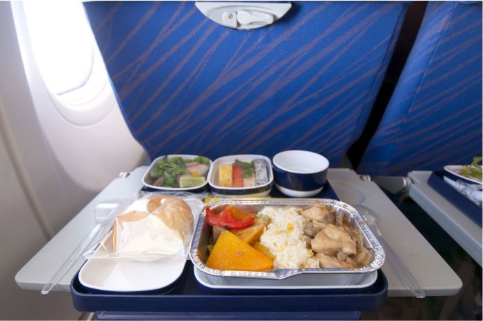 comida en aviones
