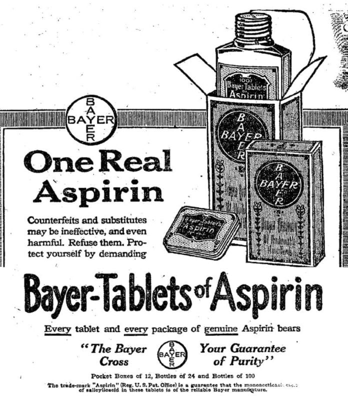 aspirina de Bayer