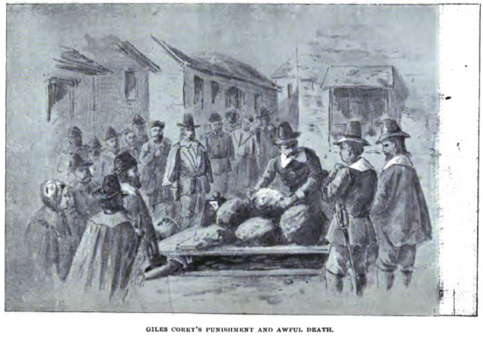 Giles Corey fue aplastado hasta la muerte por permanecer en silencio