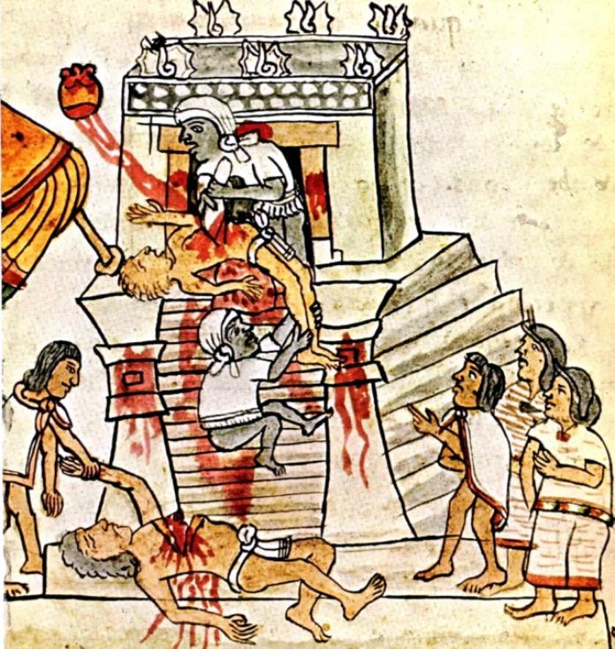 Ilustración del Códice Magliabechiano