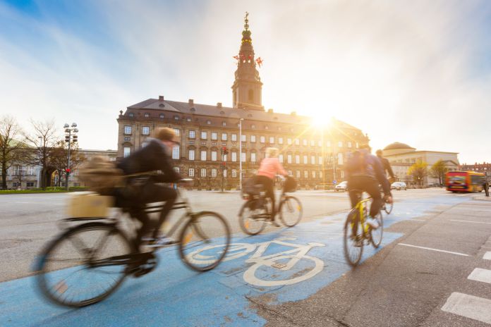 bicicletas dominan el centro de Copenhague