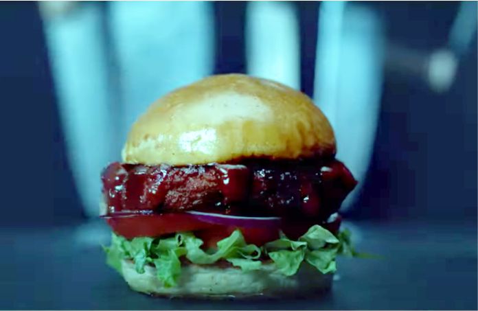 vegan burger that reproduces the taste of human meat