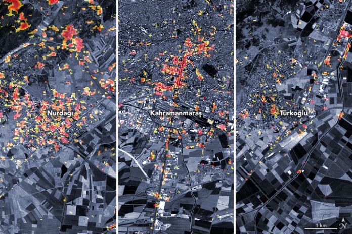 El desastre del siglo: la NASA mapea la magnitud de la devastación del Terremoto de Turquía-Siria