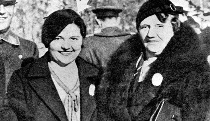 La hermana de Adolf Angela y su hija Geli.