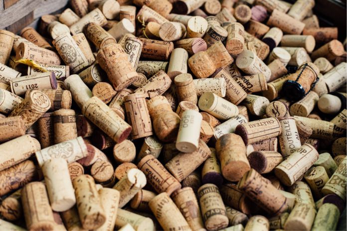 tapones de corcho para la conservación del vino