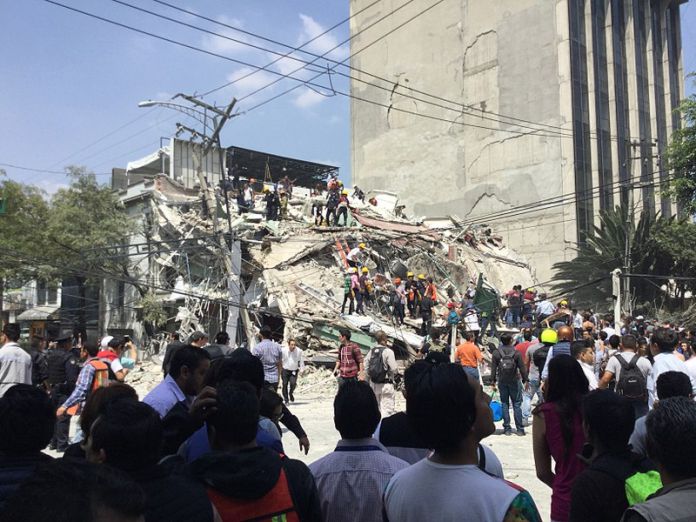 Imagenes después del terremoto en la Ciudad de México, 19 de septiembre de 2017.