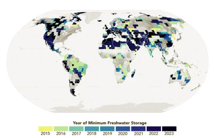 Por qué está disminuyendo el agua dulce