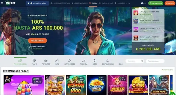 20Bet casinos online en Argentina Mercado Pago instante 2026